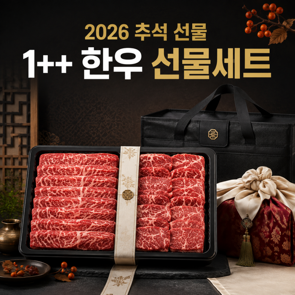 하루정육] 한우 선물 세트 1++ 최상급 구이용 소고기 [가방포장 ], 1kg, 1개 제품 이미지